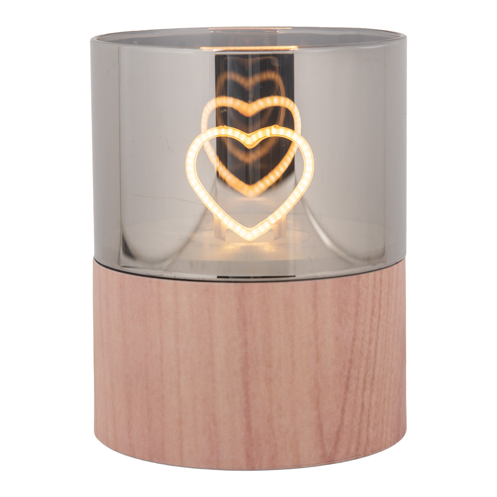 [6CA0007] Waxinelichthouder LED Ø 8x10 cm / 3xAAA