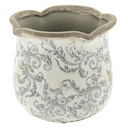 Vaso Porta Pianta Beige, Grigio Ø 18x17 cm