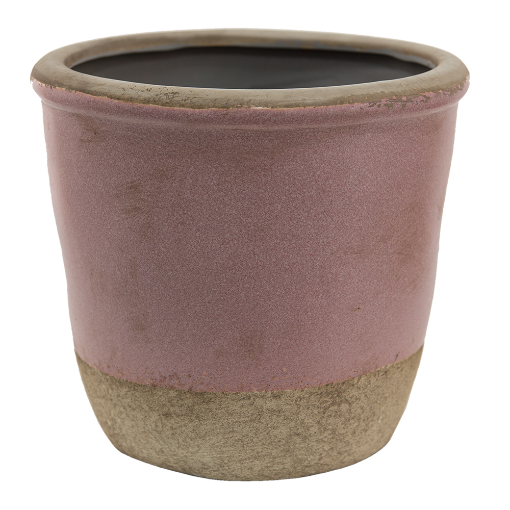 [6CE1380XL] Pot de fleurs d'intérieur Rose, Beige Ø 19x19 cm