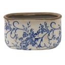 Pot de fleurs d'intérieur Bleu, Blanc 17x9x10 cm