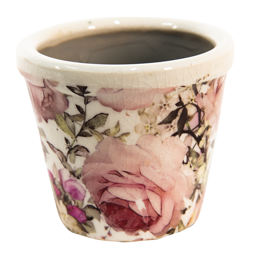 [6CE1409XS] Pot de fleurs d'intérieur Rose Ø 8x7 cm