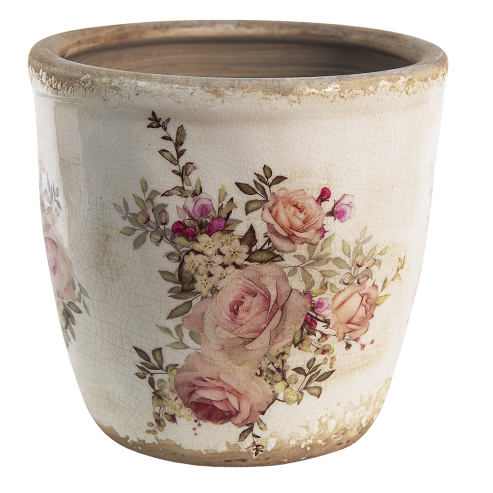 Decoratie bloempot Ø 16x15 cm