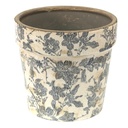 Vaso Porta Pianta Grigio Beige Ø 16x15 cm
