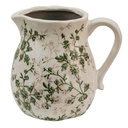 Decorative Pitcher Green Beige 16x13x15 cm