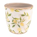 Flower Pot Inside Yellow, Beige Ø 17x16 cm