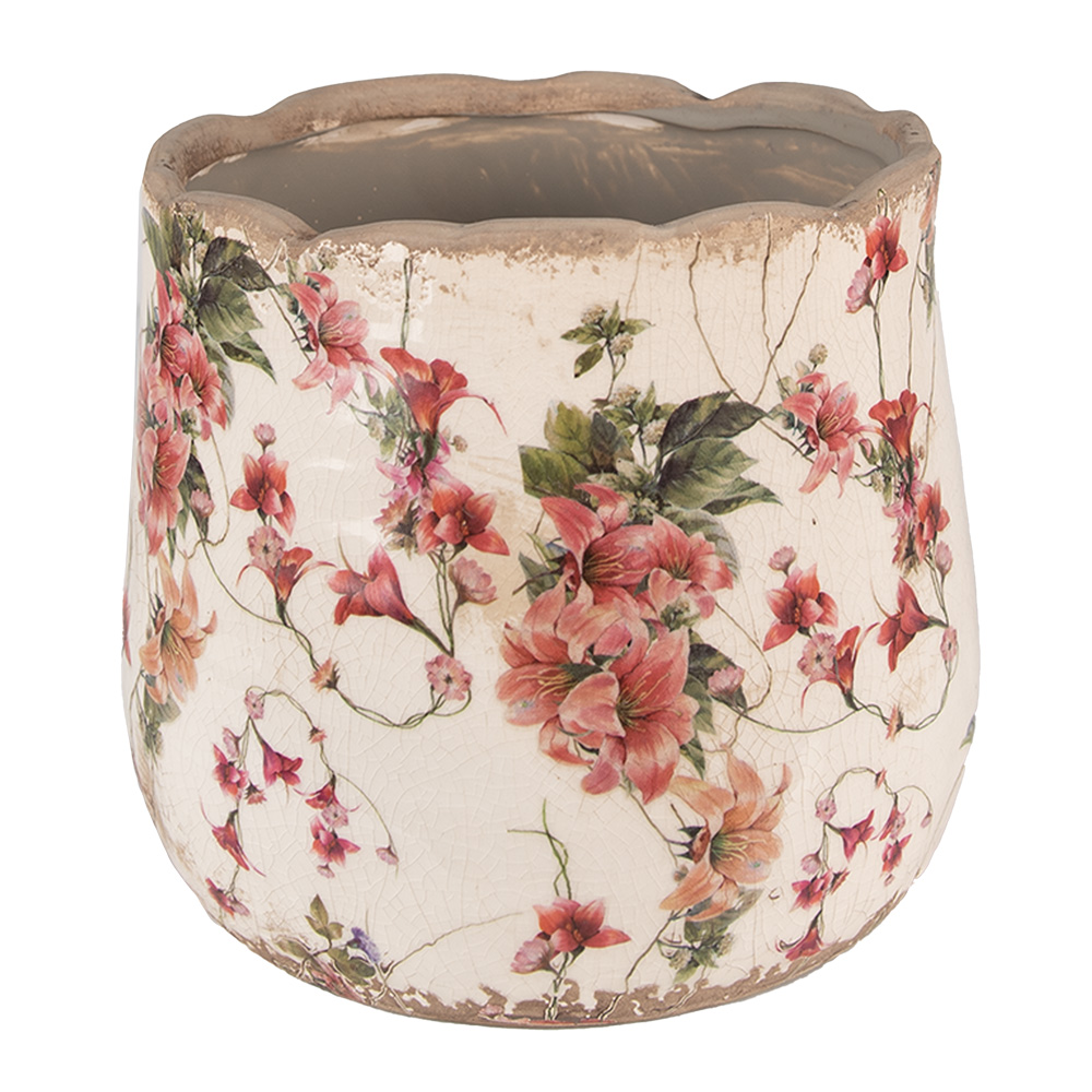 Decoratie bloempot Ø 18x16 cm