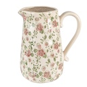 Dekorativer Krug Rosa, Beige 20x14x23 cm