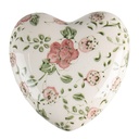 Deko Herz Rosa, Beige 11x11x4 cm