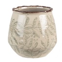 Pot de fleurs d'intérieur Vert Beige Ø 14x13 cm