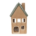Waxinelichthouder huis 8x8x15 cm