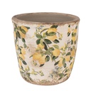 Pot de fleurs d'intérieur Beige Jaune Ø 13x12 cm