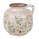 Brocca Decorativa Beige Giallo Ø 17x16 cm