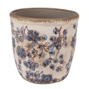 Pot de fleurs d'intérieur Beige Bleu Ø 14x14 cm