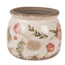 Vaso Porta Pianta Beige Rosa Ø 16x13 cm