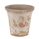 Vaso Porta Pianta Beige Rosa Ø 9x8 cm