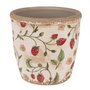 Flower Pot Inside Beige Red Ø 13x13 cm