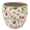 Pot de fleurs d'intérieur Beige Rouge Ø 14x14 cm