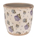 Blumentopf für Innen Beige Blau Ø 13x12 cm