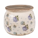 Blumentopf für Innen Beige Blau Ø 16x13 cm