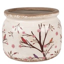 Vaso Porta Pianta Beige Marrone Ø 20x15 cm