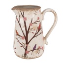 Pichet décoratif Beige Marron 21x15x23 cm