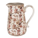 Decorative Pitcher Beige Pink 21x15x23 cm