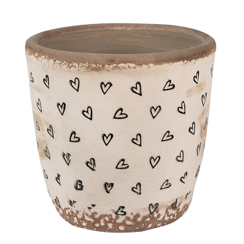 [6CE1652S] Decoratie bloempot Ø 13x12 cm