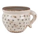 Decoratie bloempot 20x17x15 cm