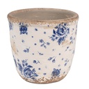 Pot de fleurs d'intérieur Beige Bleu Ø 11x10 cm