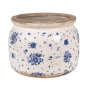 Pot de fleurs d'intérieur Beige Bleu Ø 20x15 cm