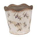 Vaso Porta Pianta Beige Ø 13x12 cm