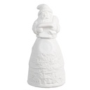 Décoration de Noël père Noël avec LED Blanc Ø 5x11 cm