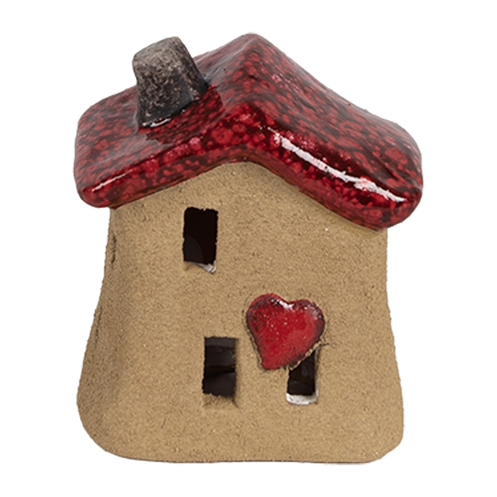 [6CE1778] Decoratie huisje 7x6x8 cm