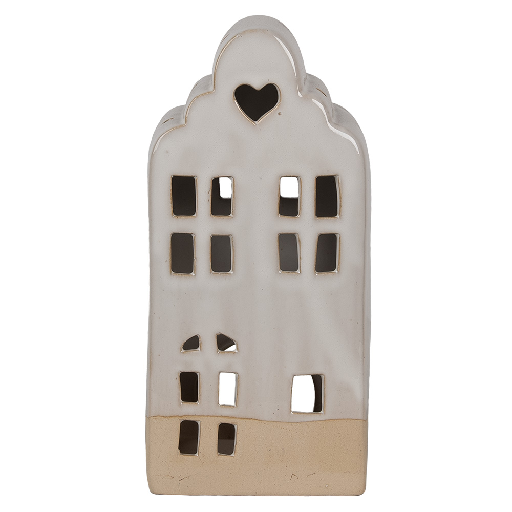 [6CE1791] Waxinelichthouder huis 11x10x23 cm