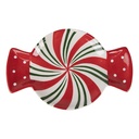 Crockery Breakfast Plates Red White 22x14x2 cm