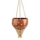 Pot de fleurs d'intérieur Rose Beige 17x15x20 cm