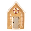 Geschirr Essteller Gelb Beige 25x17x3 cm