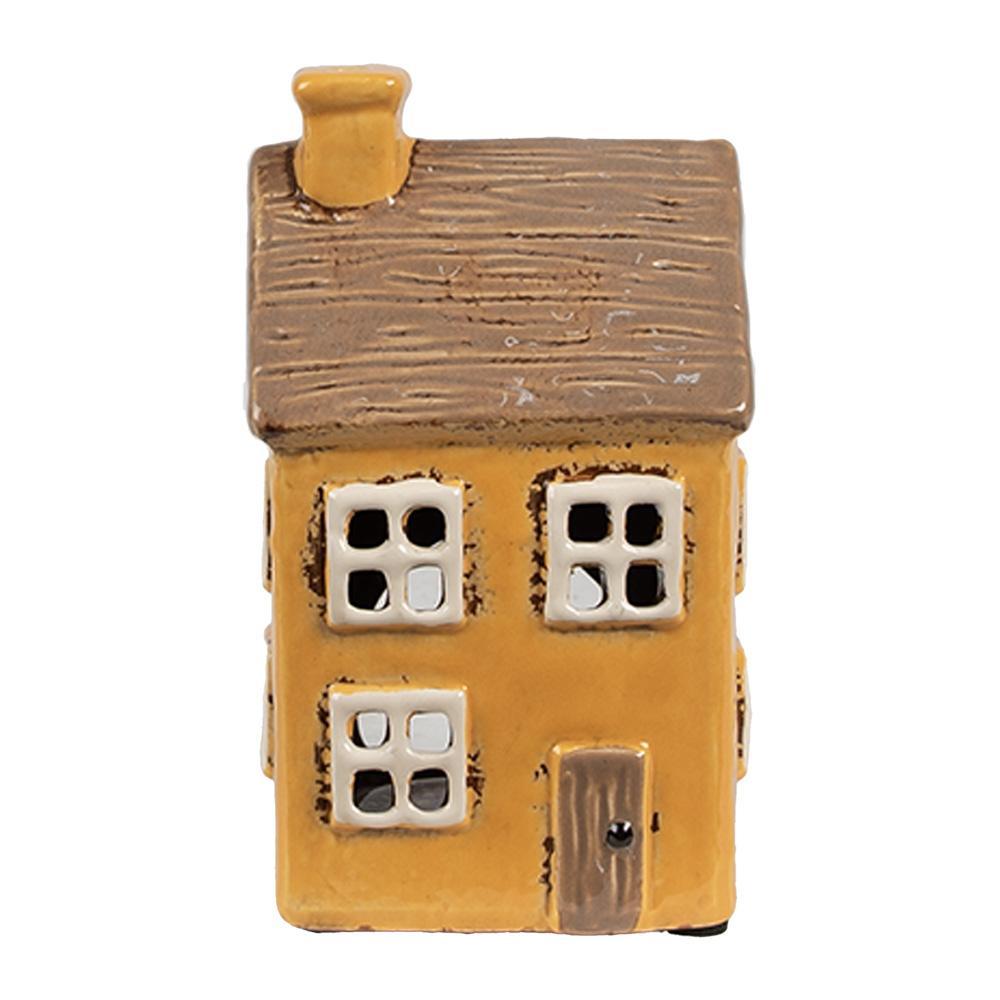 [6CE1891] Waxinelichthouder huis 9x9x15 cm