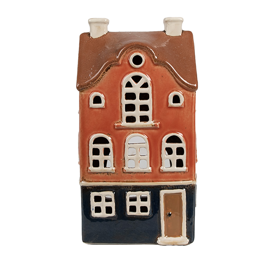 Waxinelichthouder huis 12x9x22 cm
