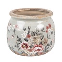 Blumentopf für Innen Grau Rosa Ø 12x10 cm
