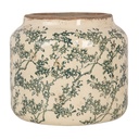 Pot de fleurs d'intérieur Beige Vert Ø 18x16 cm