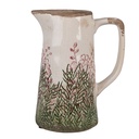 Decorative Pitcher Beige Green 16x11x20 cm