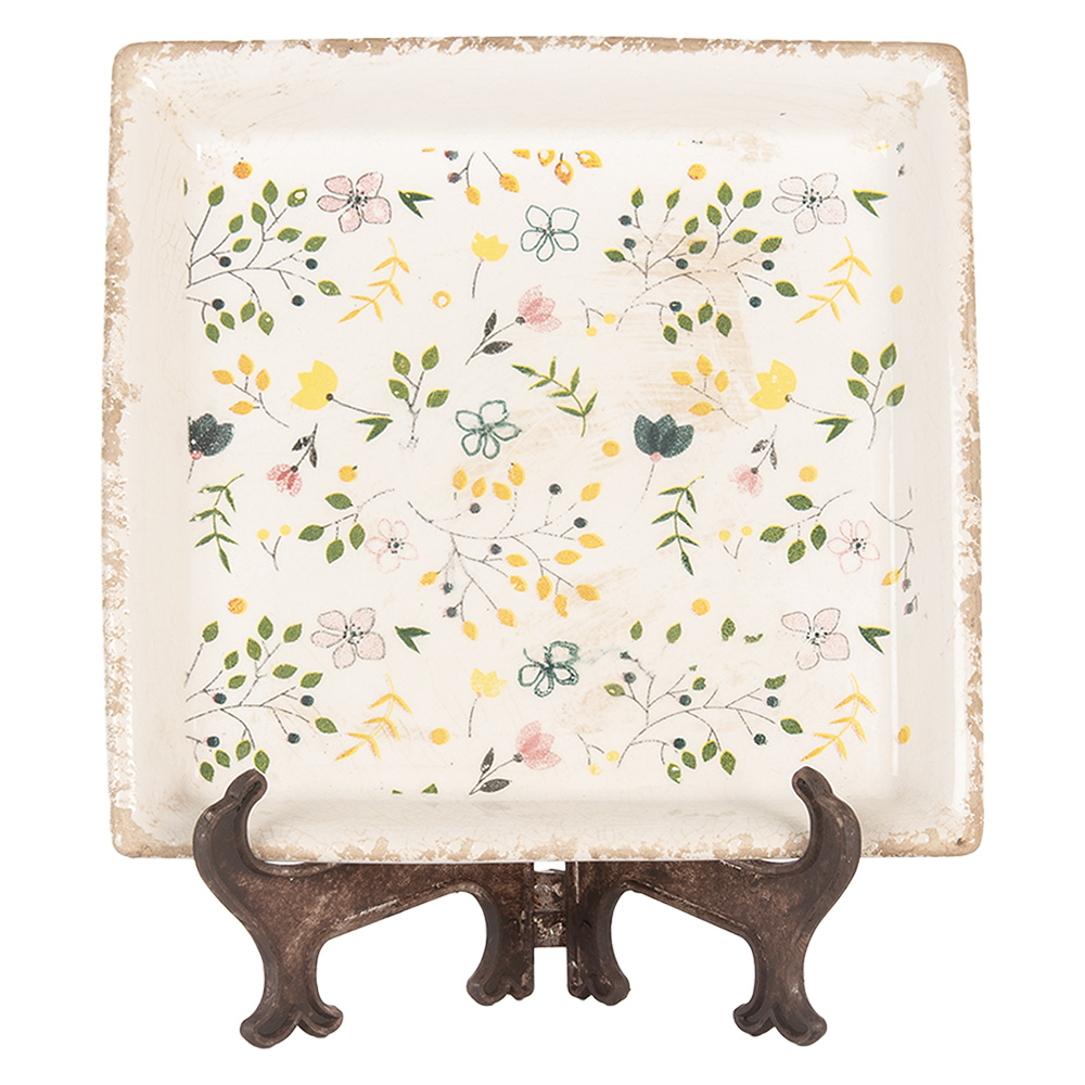 [6CE2019] Decorative Plate 22x22x3 cm