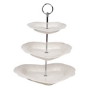 Alzatina 2 Livelli Bianco Ø 26x31 cm