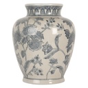 Vase Weiß Blau Ø 23x29 cm