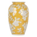 Vase Jaune Blanc Ø 17x27 cm