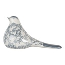Decorazione Uccello Bianco Blu 25x11x13 cm