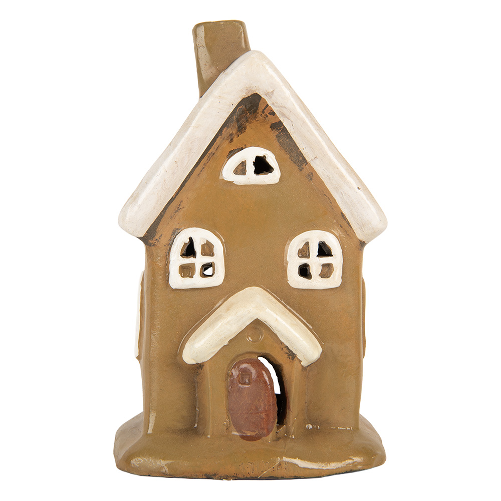 [6CE2195] Décoration Maison Marron Beige 10x10x16 cm