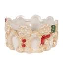 Bol Marron Beige Ø 14x7 cm