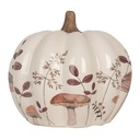 Décoration Pumpkin Beige Marron Ø 14x13 cm